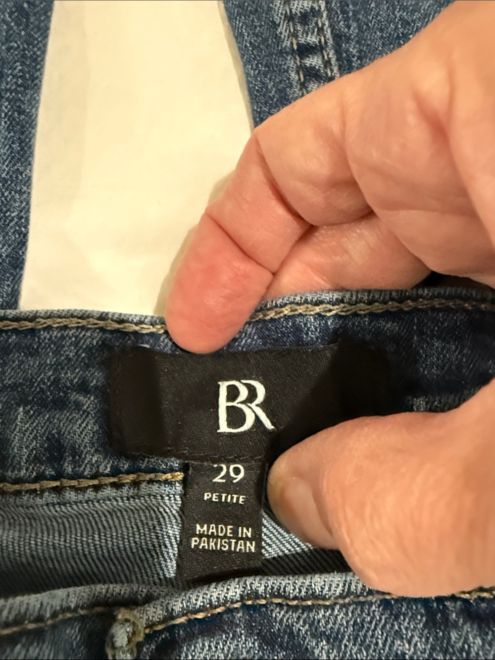 Banana Republic Petite High-Rise Wide-Leg Women's Jeans in Dark Blue Denim 29P - Picture 3 of 6